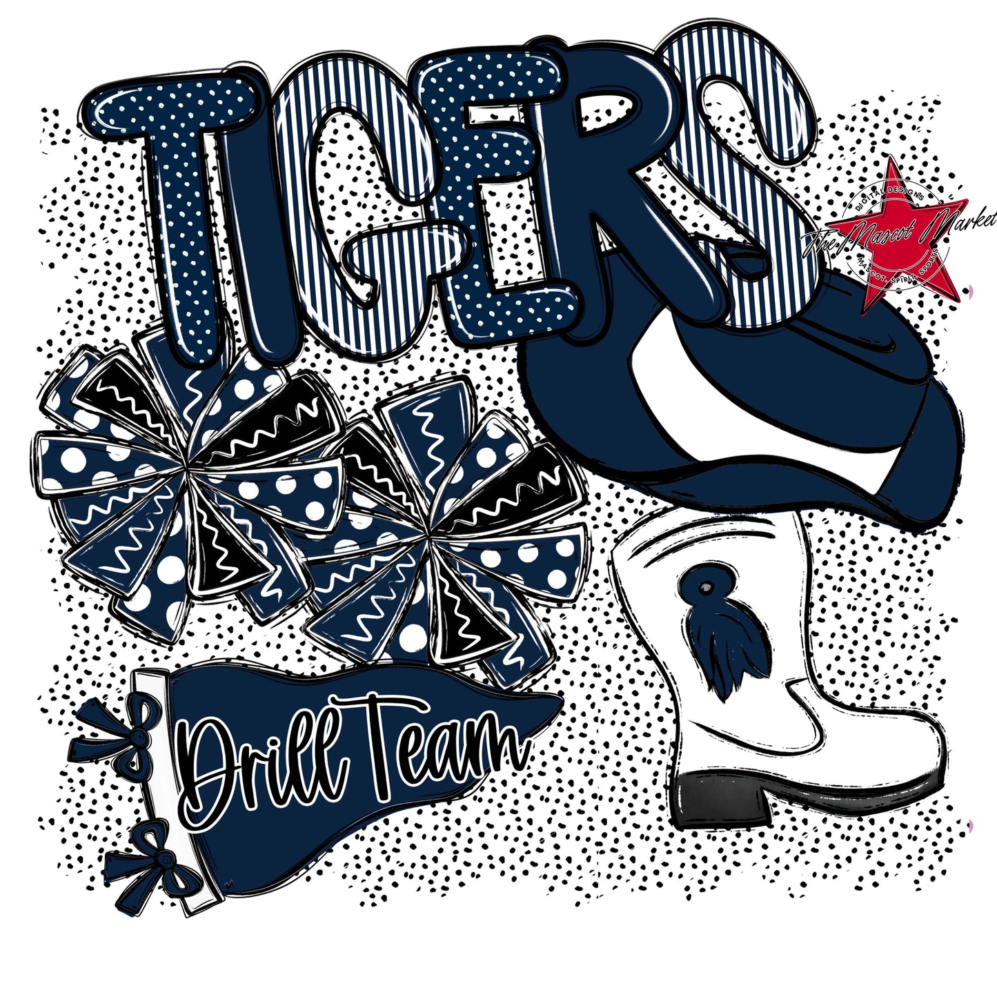 Tigers Drillteam Spirit-Navy