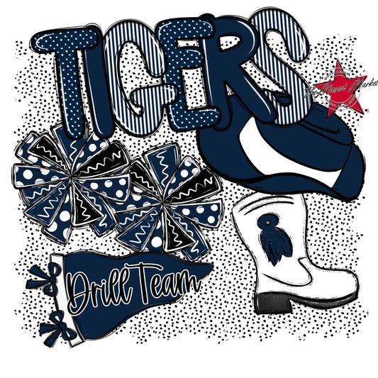 Tigers Drillteam Spirit-Navy