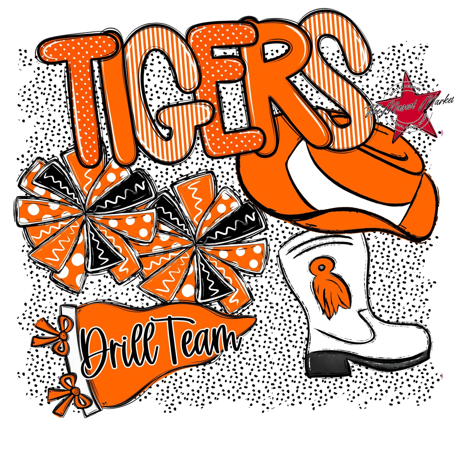 Tigers Drillteam Spirit-Orange