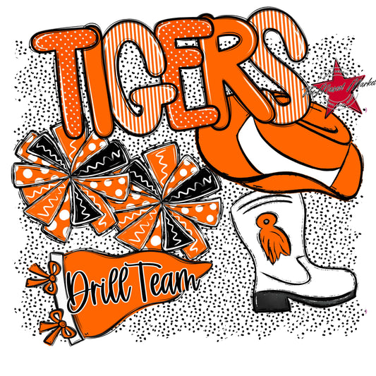 Tigers Drillteam Spirit-Orange