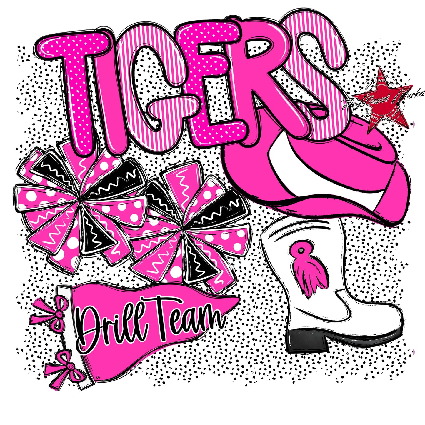 Tigers Drillteam Spirit-Pink