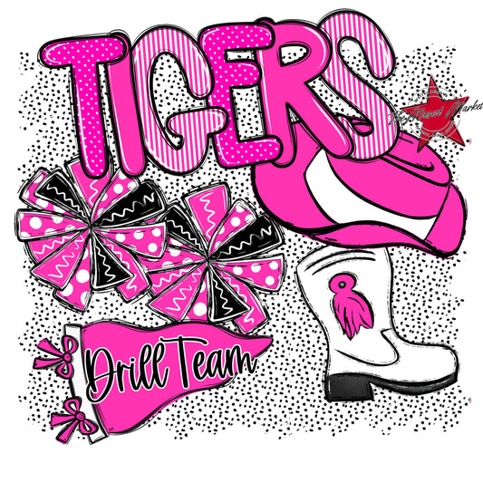 Tigers Drillteam Spirit-Pink