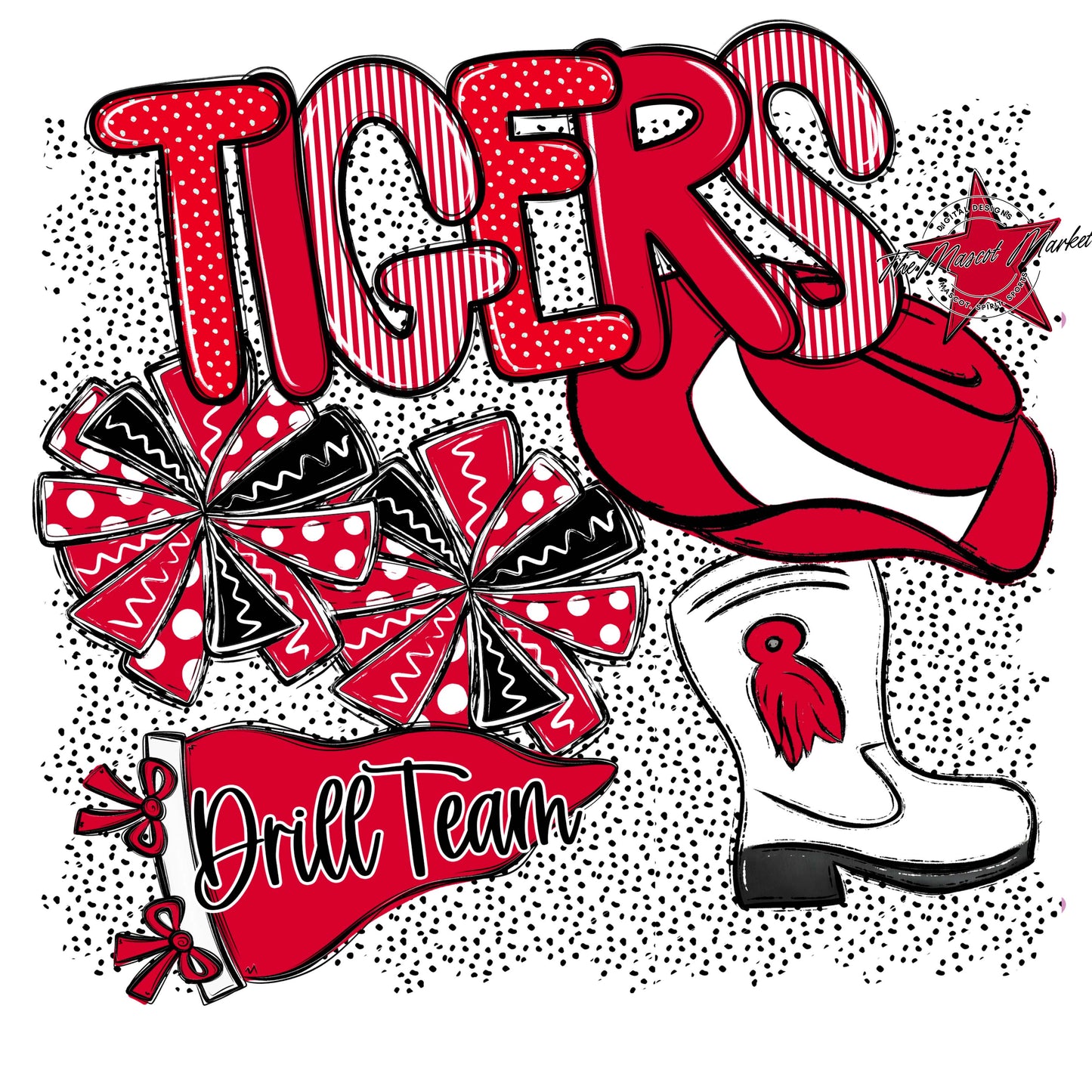 Tigers Drillteam Spirit-Red