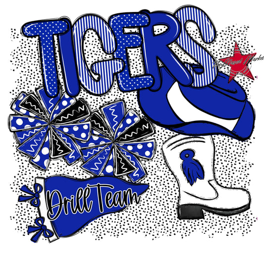Tigers Drillteam Spirit-Royal Blue