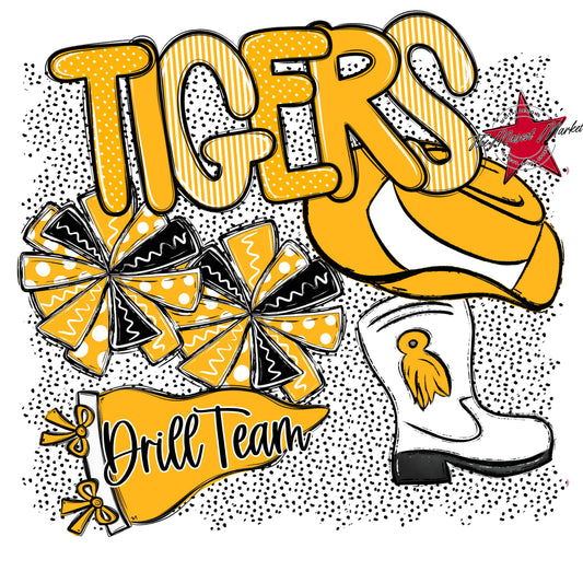 Tigers Drillteam Spirit-Yellow