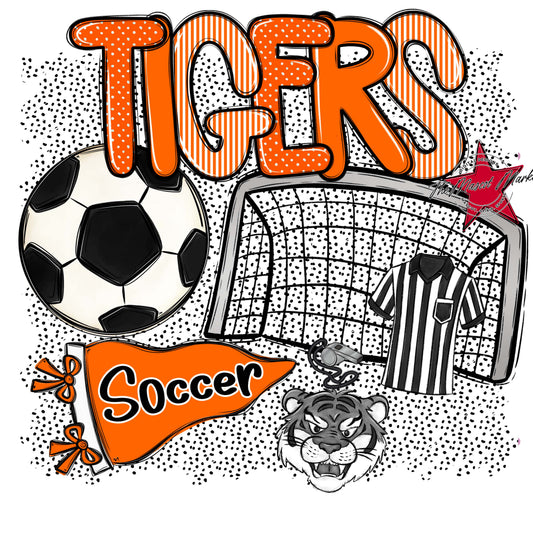 Tigers Soccer Spirit-Orange