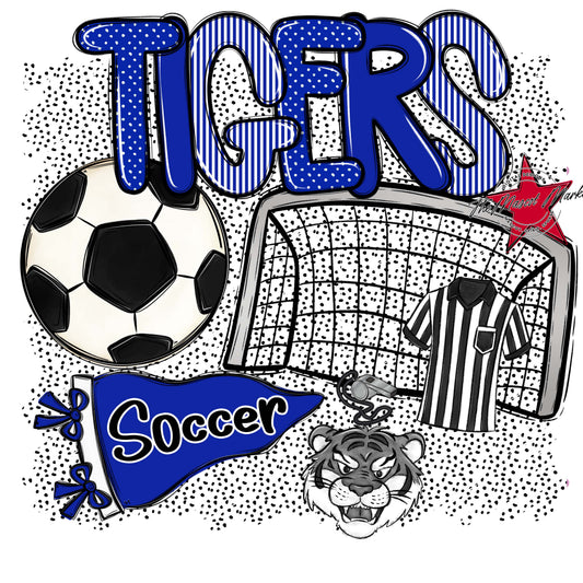Tigers Soccer Spirit-Royal Blue
