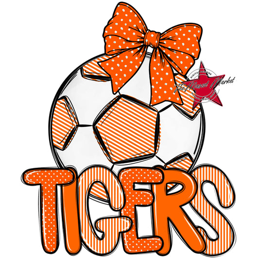 Tigers Soccer Spirit Design-Orange