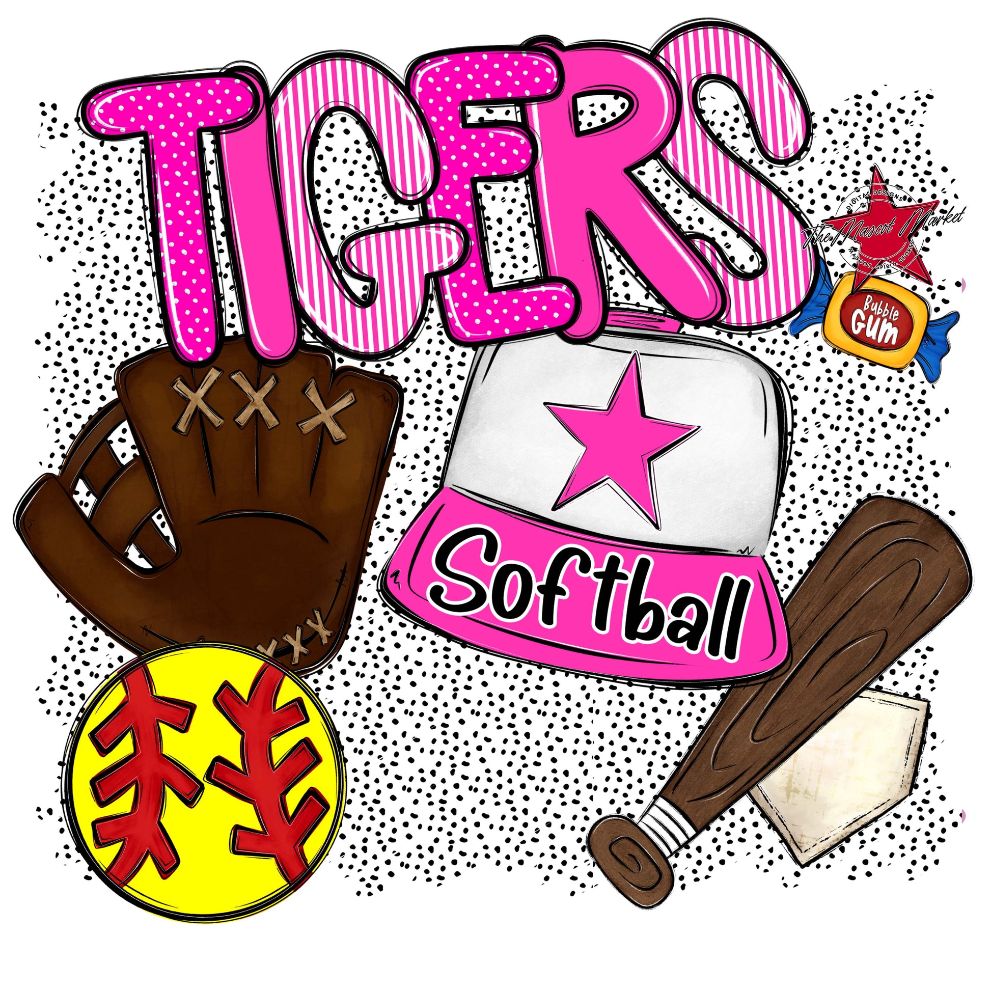 Tigers Softball Spirit-Pink