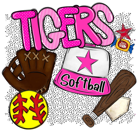 Tigers Softball Spirit-Pink