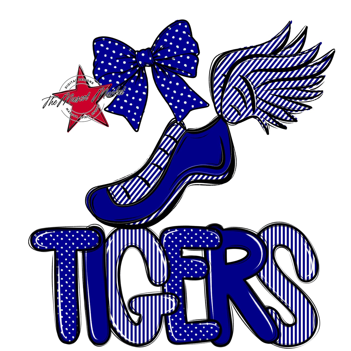Tigers Track Spirit Design-Blue
