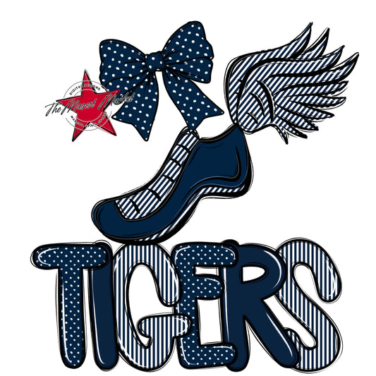 Tigers Track Spirit Design-Navy