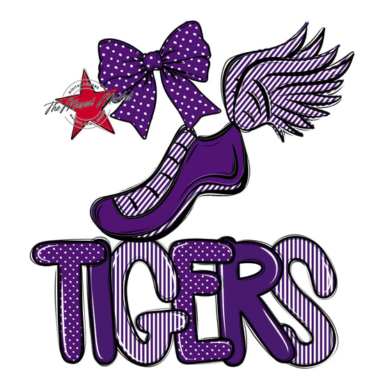 Tigers Track Spirit Design-Purple