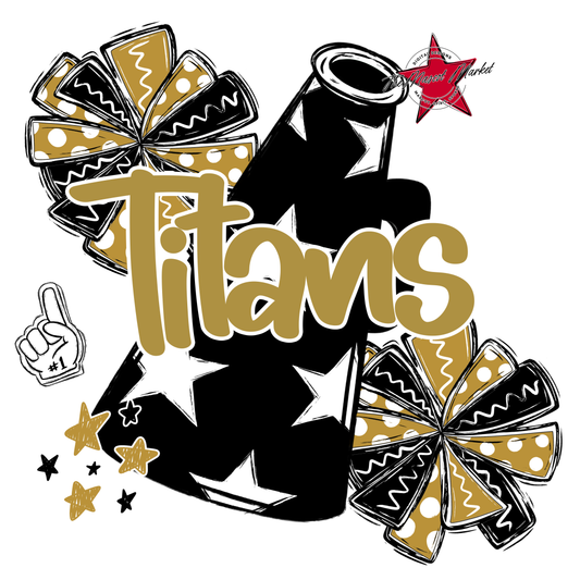 Titans Alpha Megaphone Design-Gold