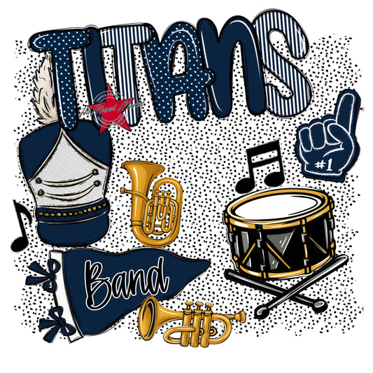 Titans Band Spirit-Navy