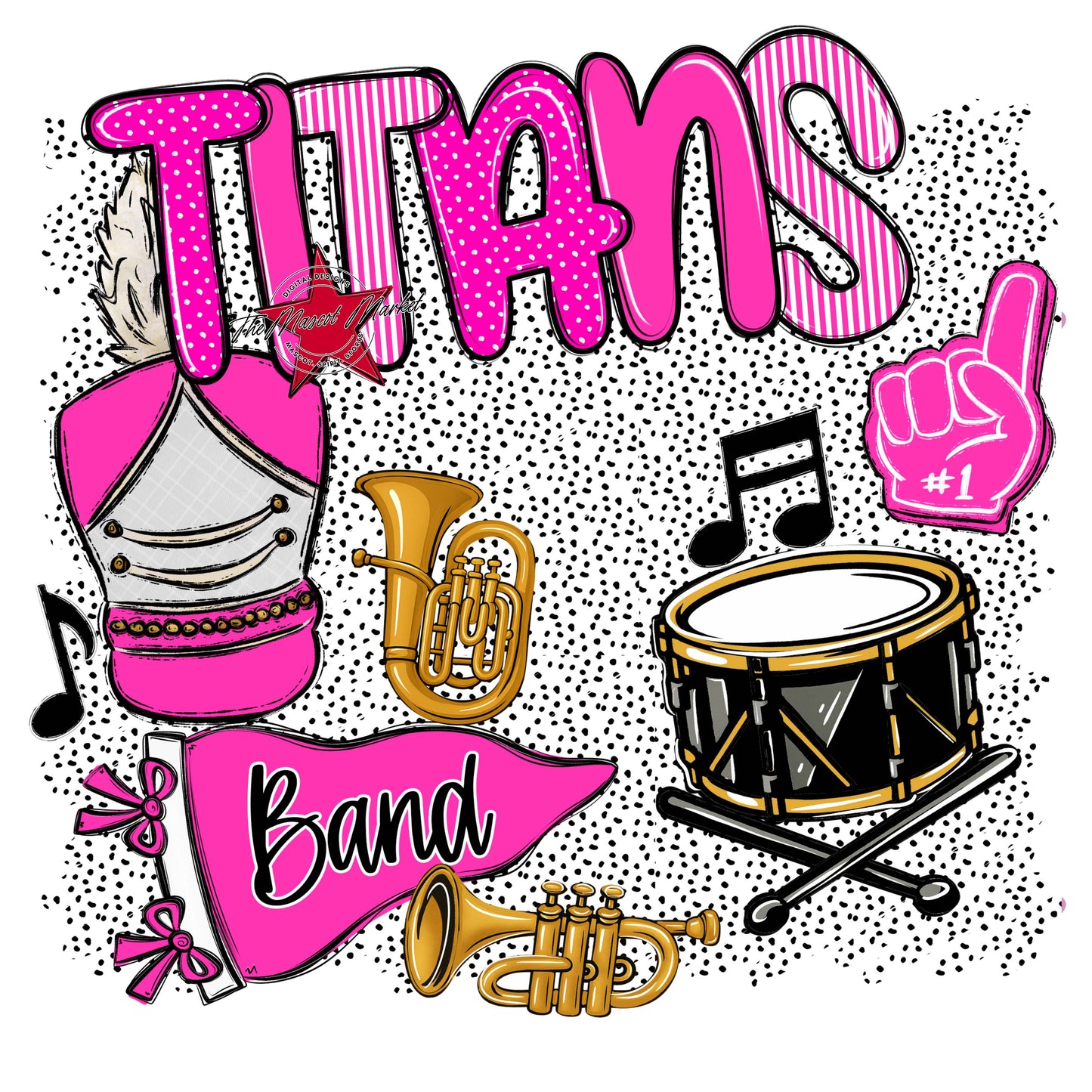 Titans Band Spirit-Pink