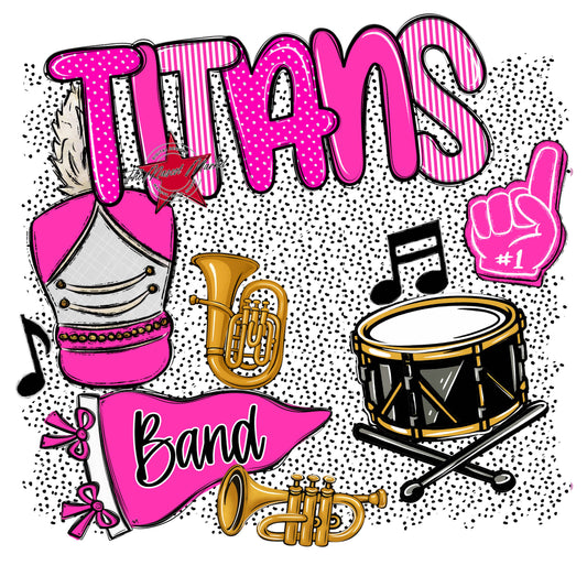 Titans Band Spirit-Pink