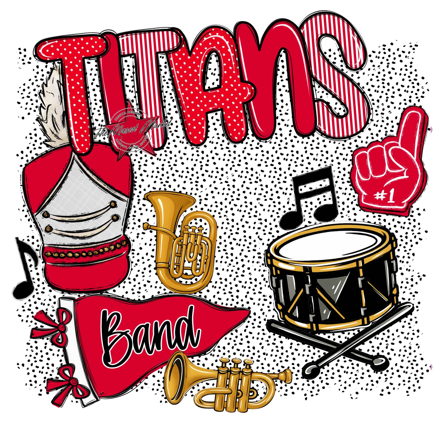 Titans Band Spirit-Red