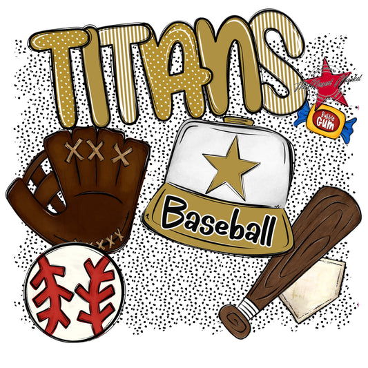 Titans Baseball Spirit-Gold