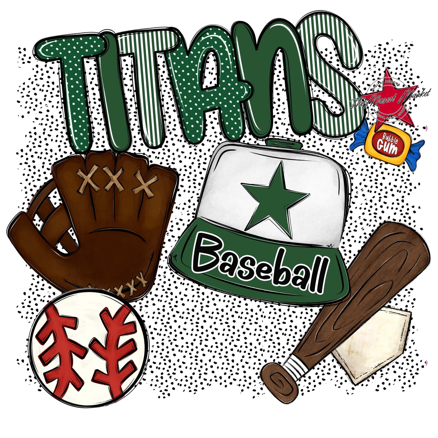Titans Baseball Spirit-Green