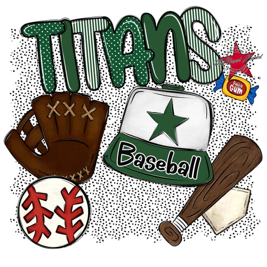 Titans Baseball Spirit-Green