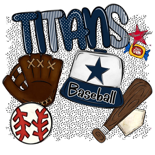 Titans Baseball Spirit-Navy