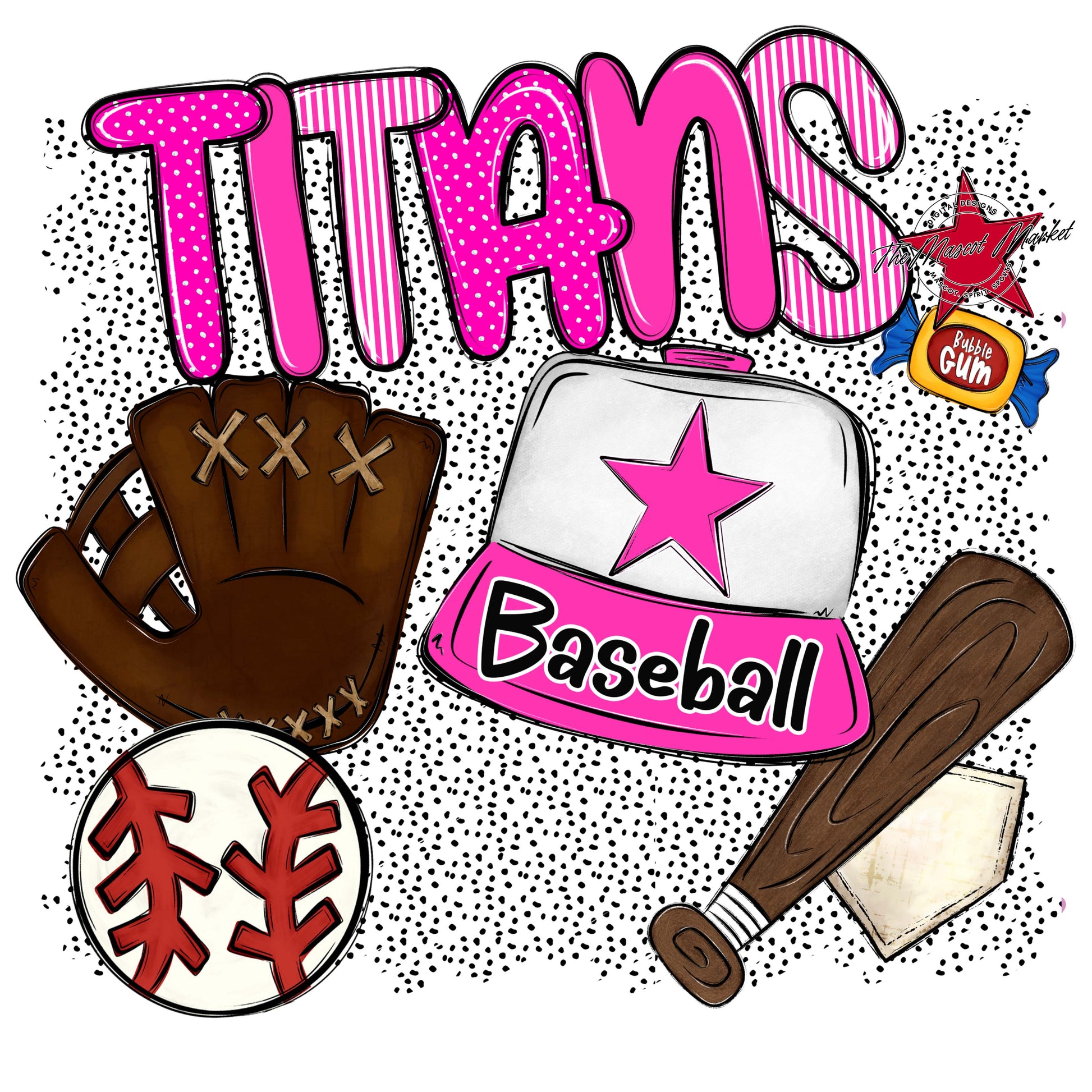 Titans Baseball Spirit-Pink