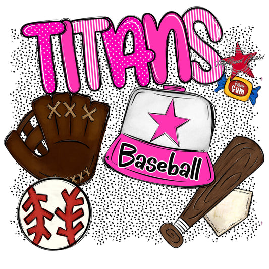 Titans Baseball Spirit-Pink