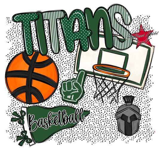 Titans Basketball Spirit-Green