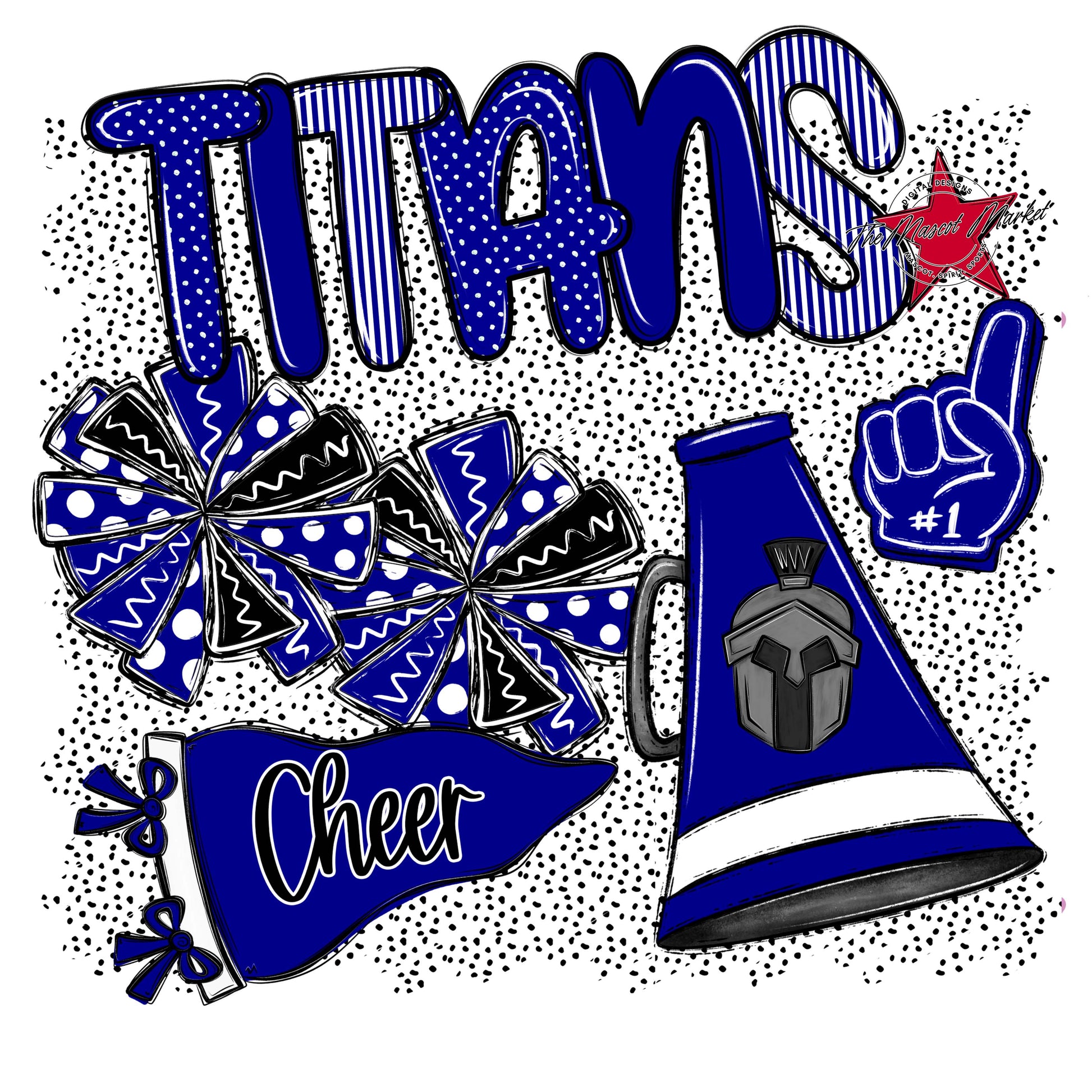 Titans Cheer Spirit-Blue