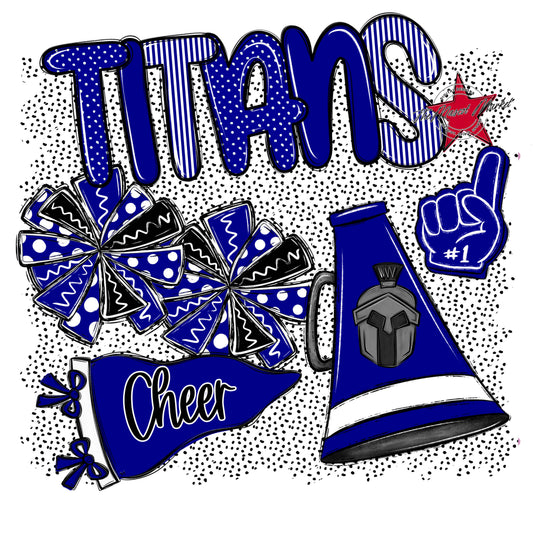 Titans Cheer Spirit-Blue