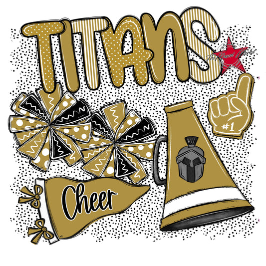 Titans Cheer Spirit-Gold