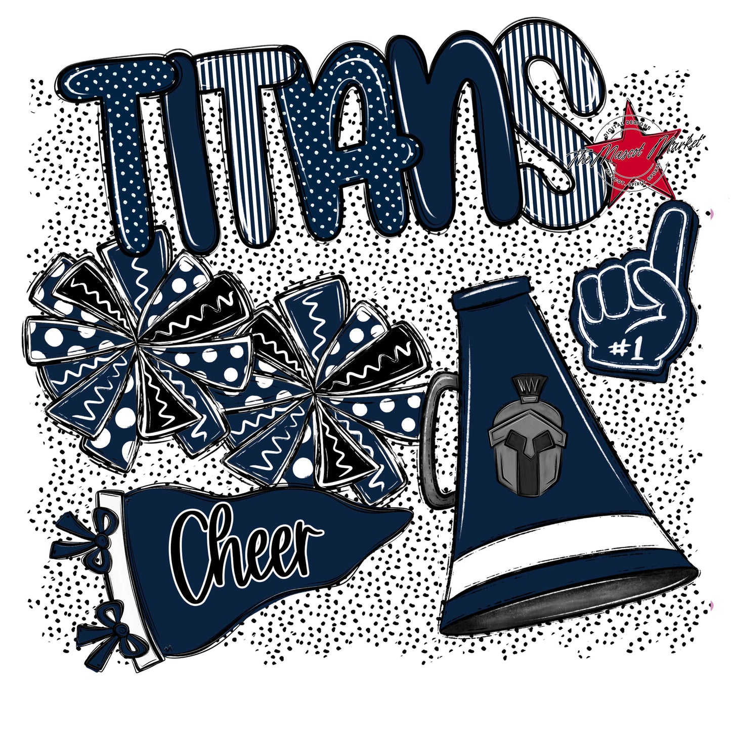 Titans Cheer Spirit-Navy