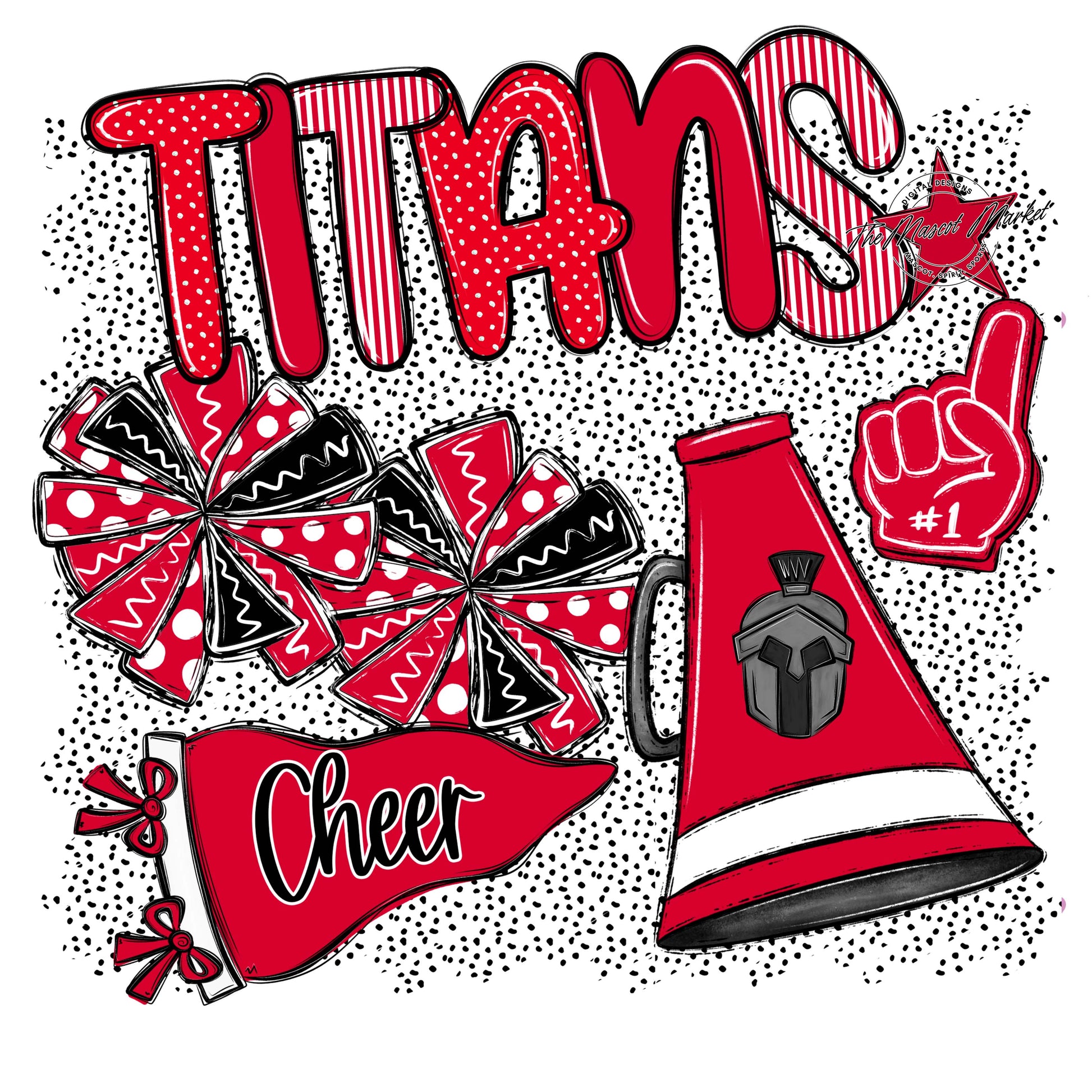Titans Cheer Spirit-Red