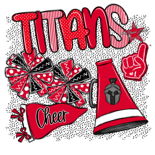 Titans Cheer Spirit-Red