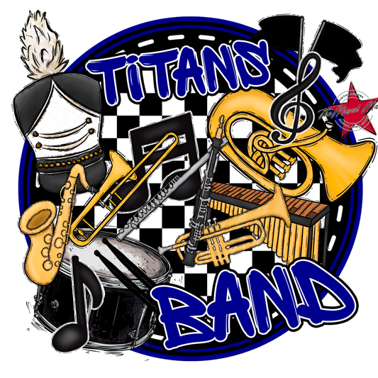 Titans Circle Band Design-Blue