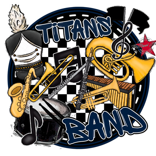 Titans Circle Band Design-Navy