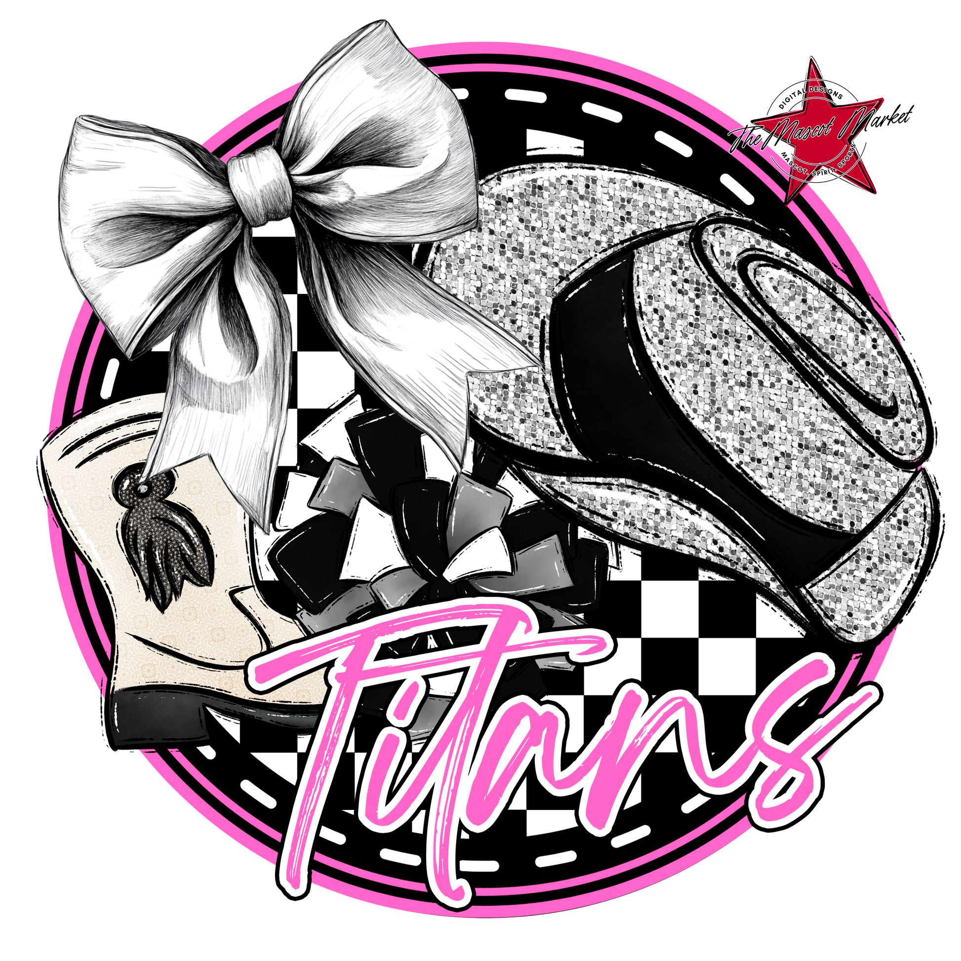 Titans Circle Drillteam Design-Baby Pink