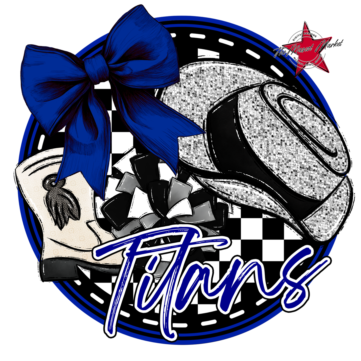 Titans Circle Drillteam Design-Blue