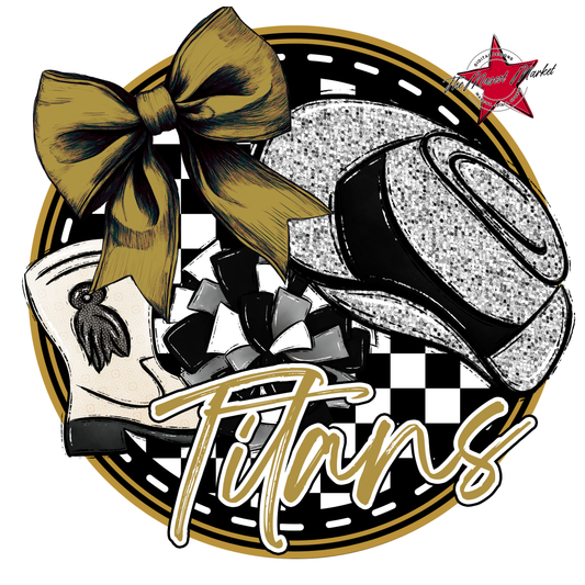 Titans Circle Drillteam Design-Gold