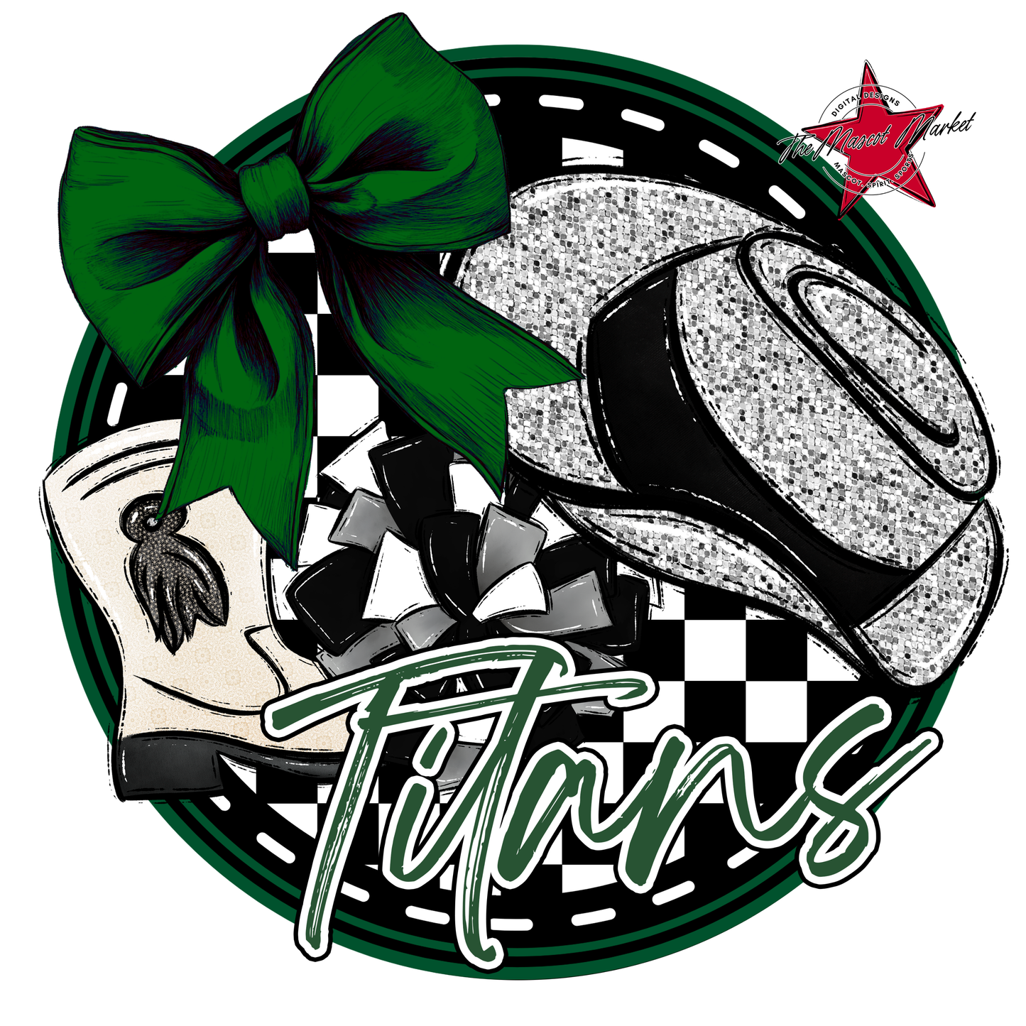 Titans Circle Drillteam Design-Green