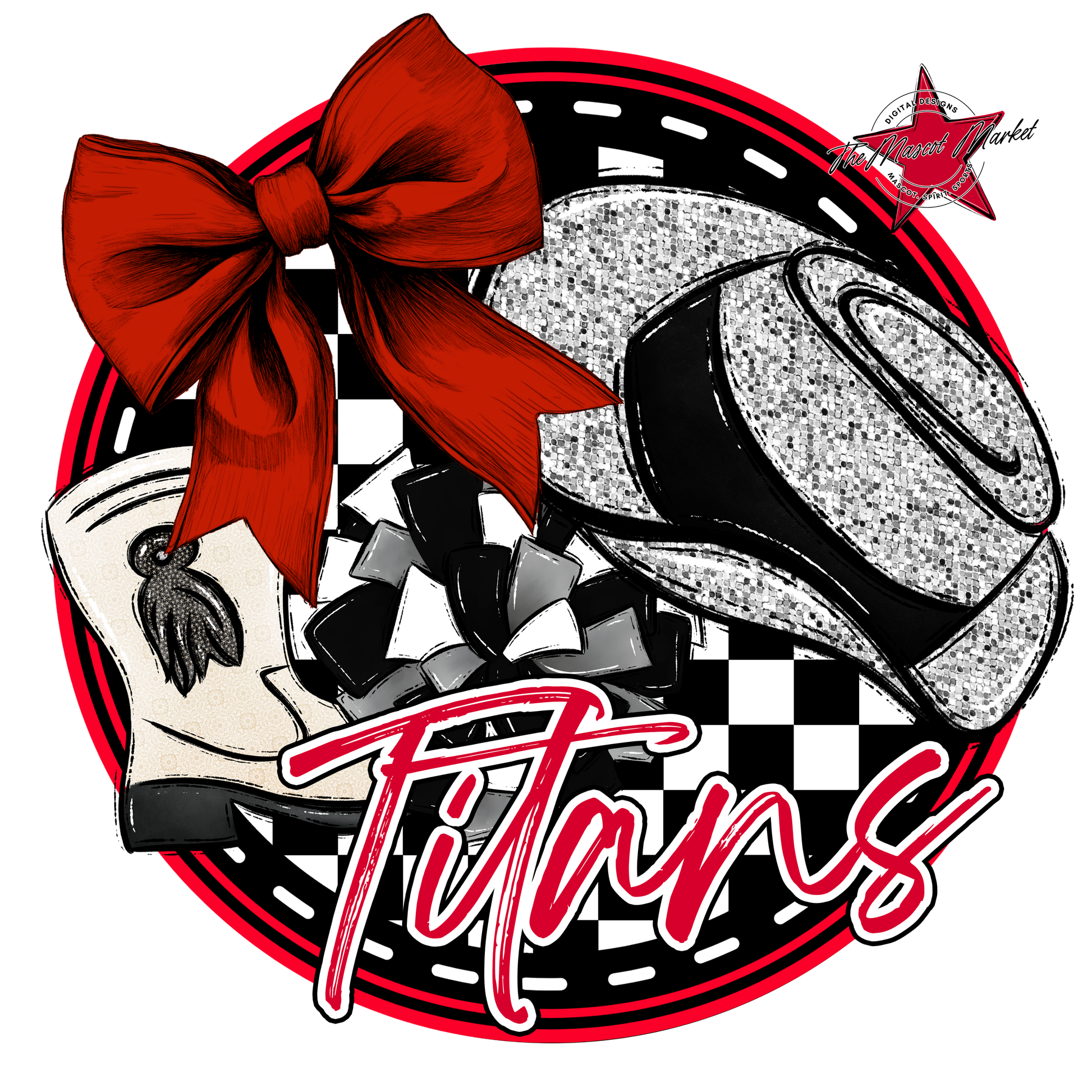 Titans Circle Drillteam Design-Red