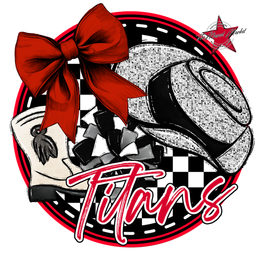 Titans Circle Drillteam Design-Red