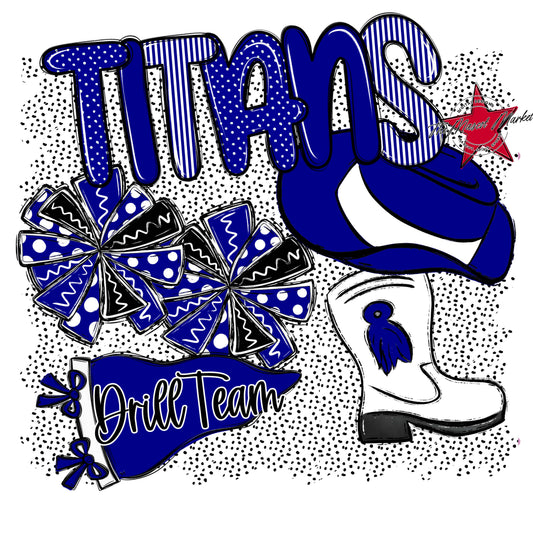 Titans Drillteam Spirit-Blue
