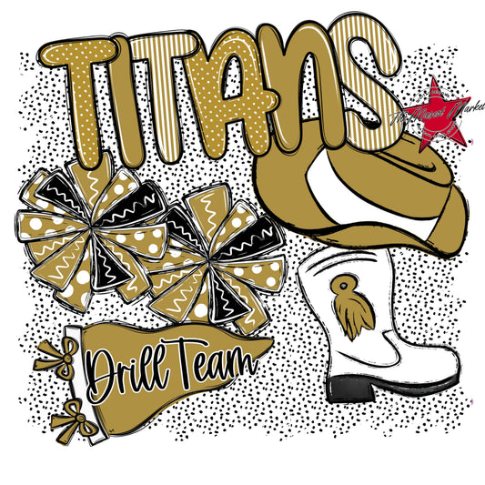 Titans Drillteam Spirit-Gold