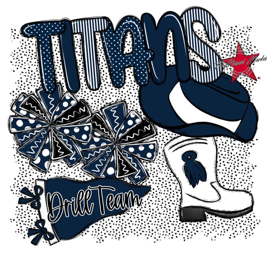 Titans Drillteam Spirit-Navy