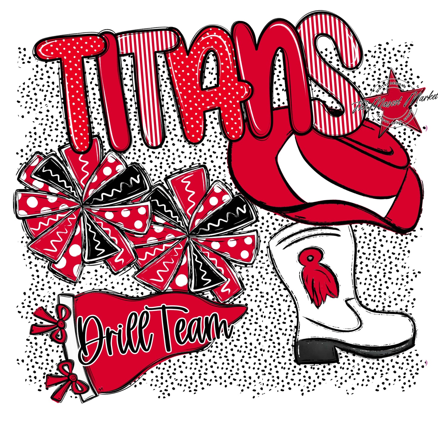 Titans Drillteam Spirit-Red