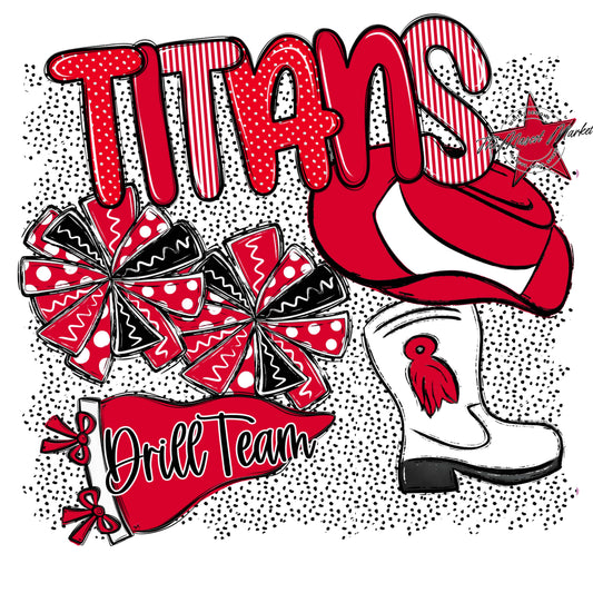 Titans Drillteam Spirit-Red