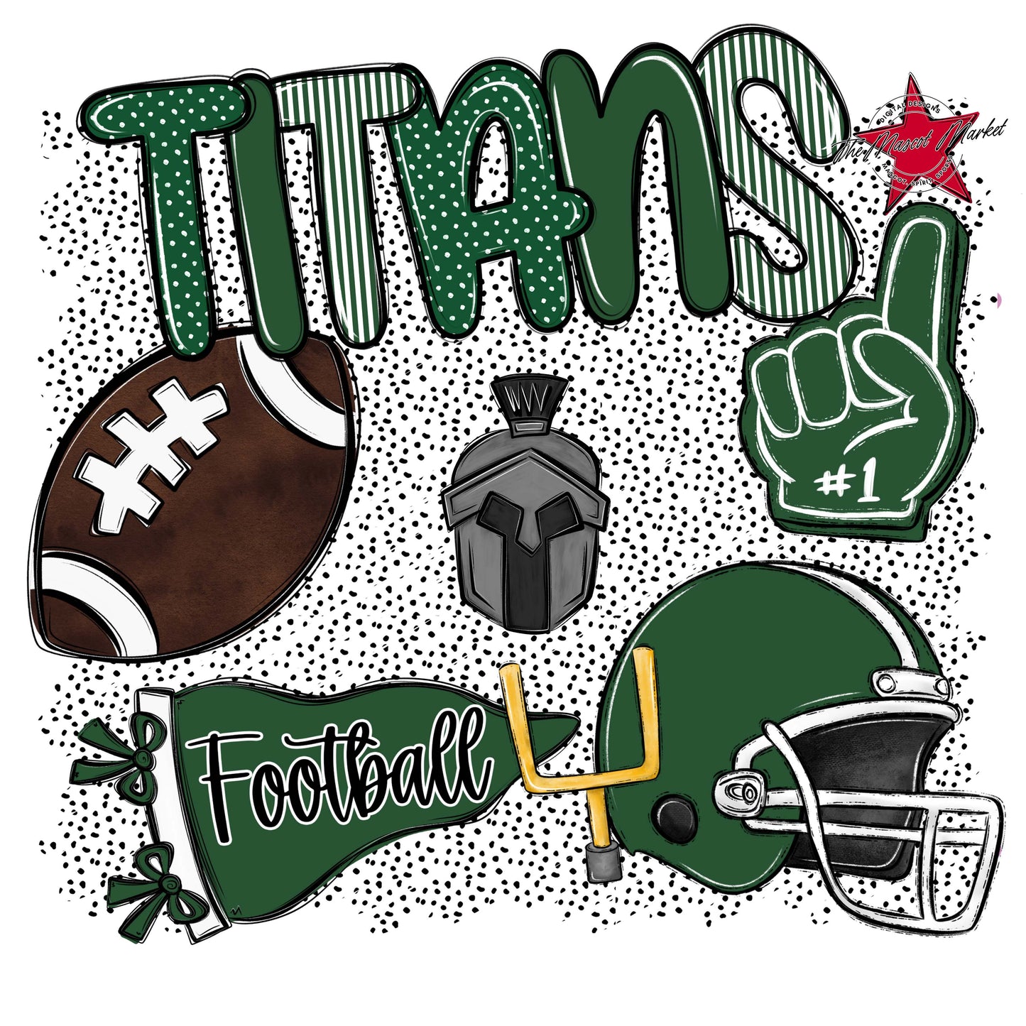 Titans Football Spirit-Green