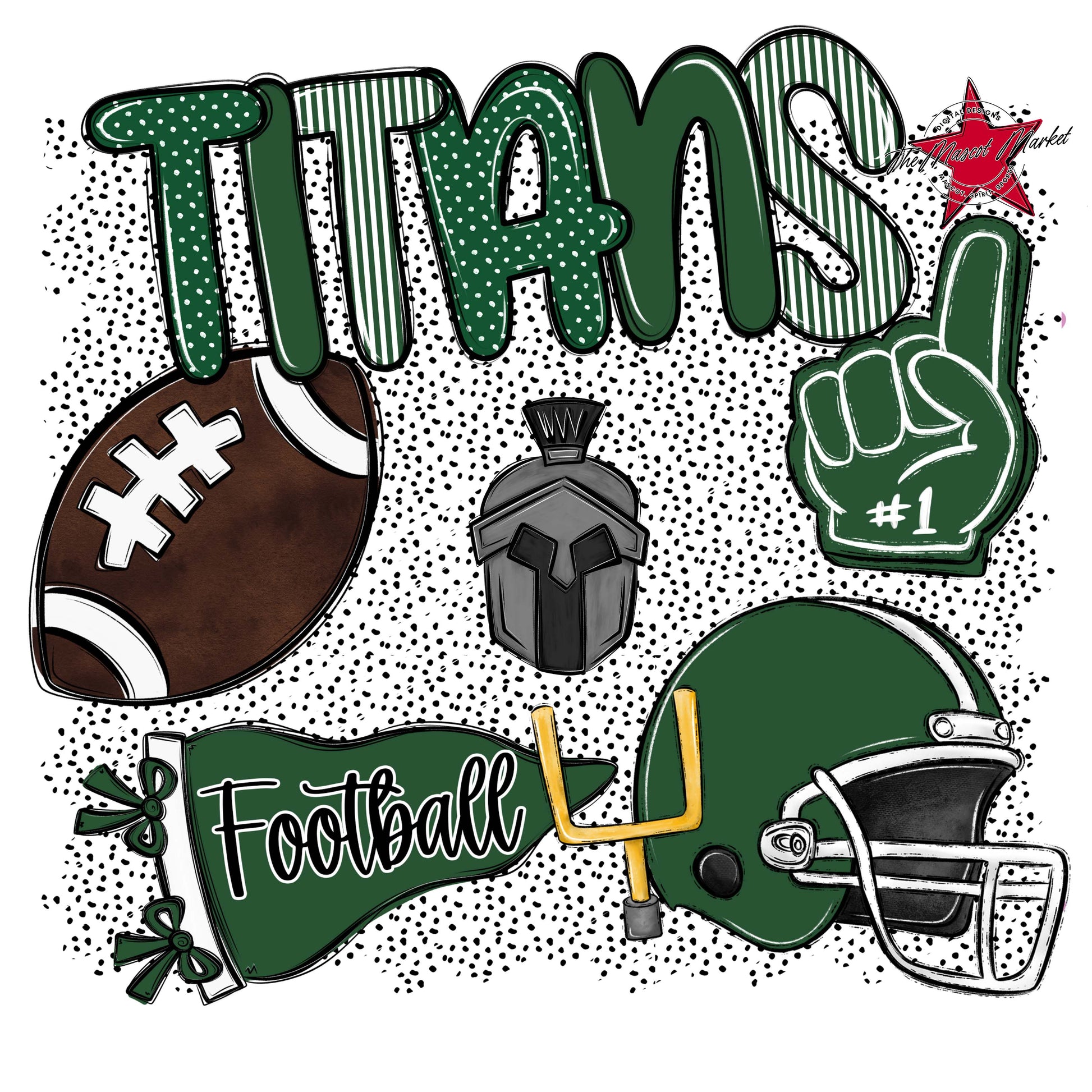 Titans Football Spirit-Green
